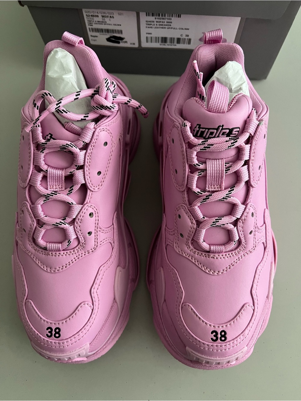Balenciaga NEW Triple S sneakers Pink EU38/US8